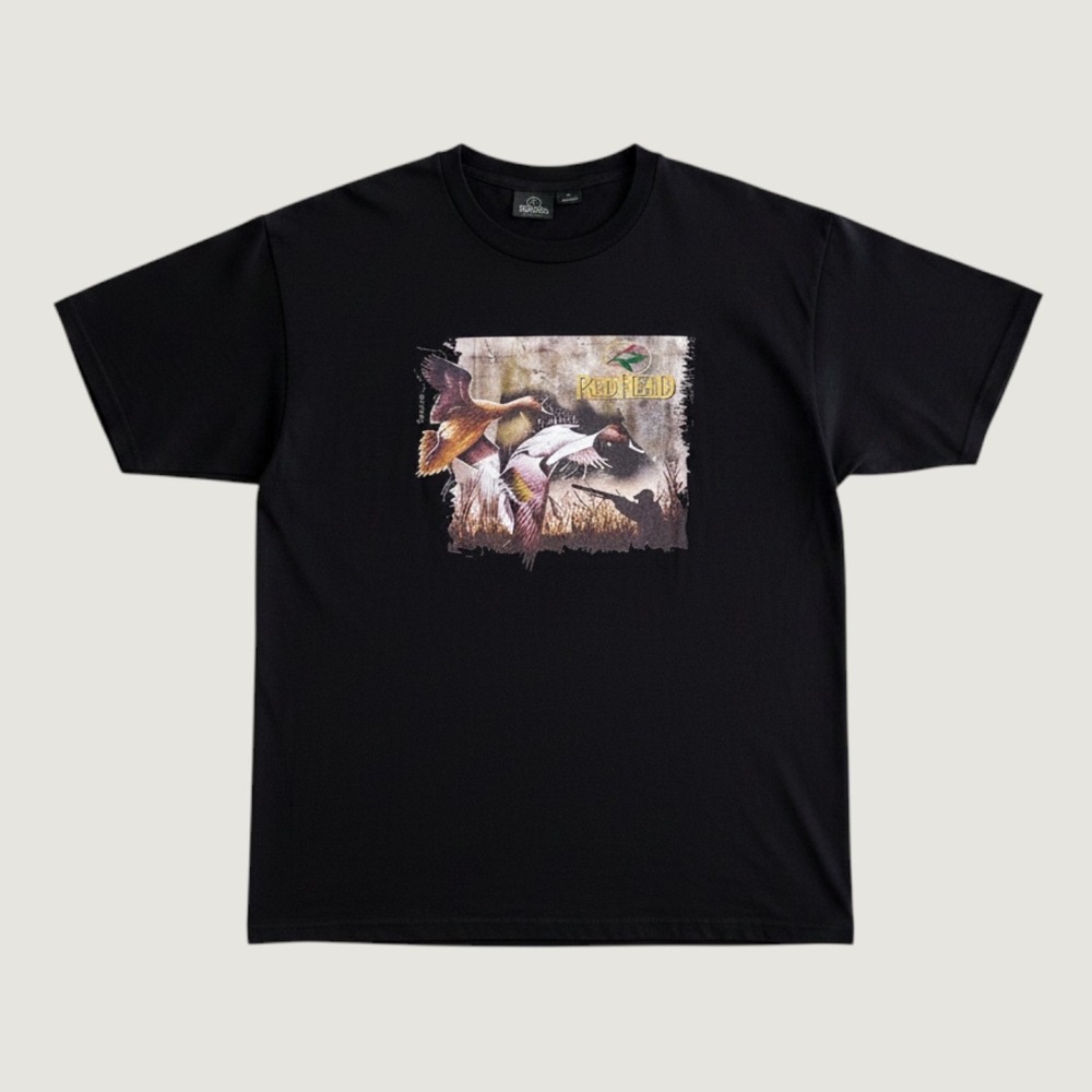 RedHead Mens Black Duck Hunting Graphic T-Shirt XL Short Sleeve Crewneck Tee